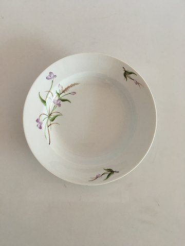 Bing & Grondahl Deep Plate with Purple Flower