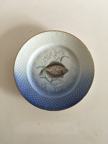 Bing & Grondahl Seagull with Gold Fish Luncheon Plate No 26/3 Flounder