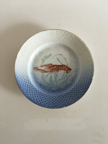 Bing & Grondahl Seagull with Gold Fish Luncheon Plate No 26/5 Lobster