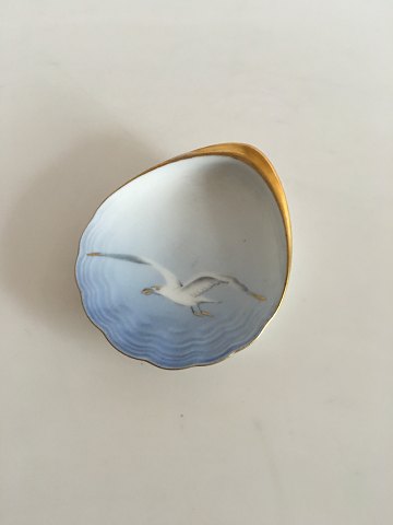 Bing and Grondahl Seagull with Gold Butter Assiette / Caviar Dish No. 200