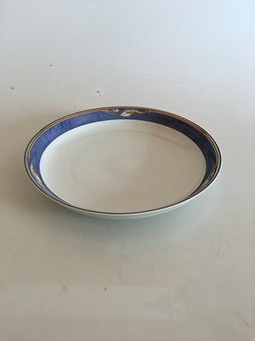 Royal Copenhagen Blue Magnolia Flat Round Serving Bowl No 422