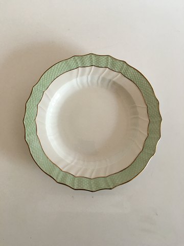 Royal Copenhagen Green Curved Dinner Plate No 1627