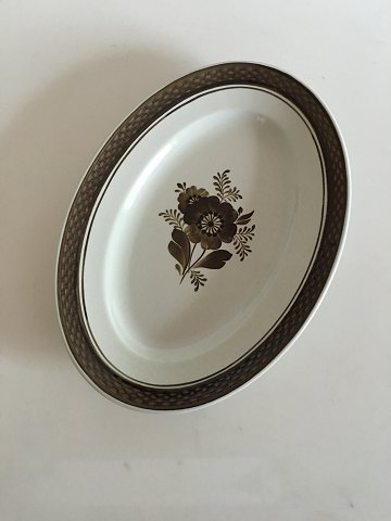 Royal Copenhagen Brown Tranquebar Oval Serving Platter, Small No 927