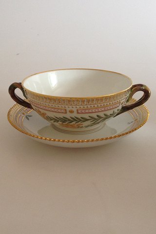 Royal Copenhagen Flora Danica Bouillon cup with saucer No 3612