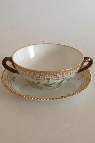 Royal Copenhagen Flora Danica Bouillon cup with saucer No 3612