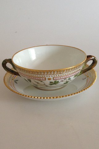 Royal Copenhagen Flora Danica Bouillon cup with saucer No 3612