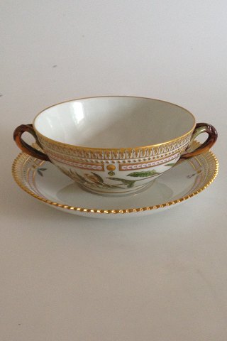 Royal Copenhagen Flora Danica Bouillon cup with saucer No 3612