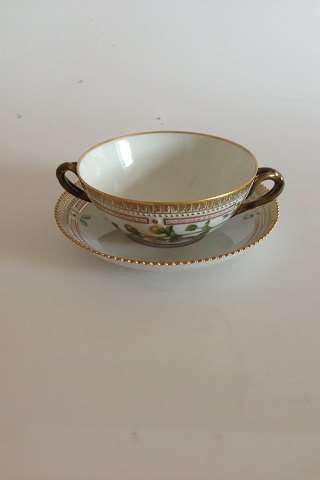 Royal Copenhagen Flora Danica Bouillon cup with saucer No 3612