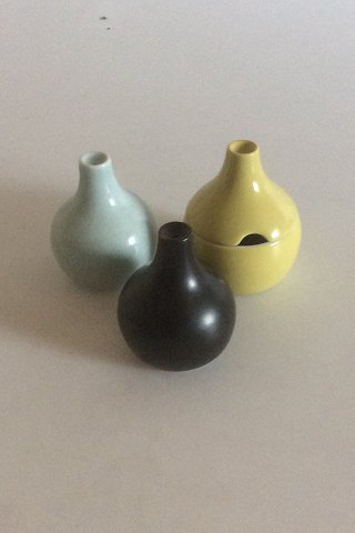 Royal Copenhagen Magnus Stephensen salt, pepper og  Mustard set No 21865, 21866 
og 21867