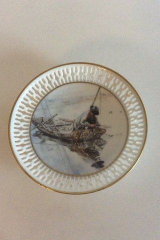 Bing & Grondahl Carl Larsson Mini Plate "Fishing"