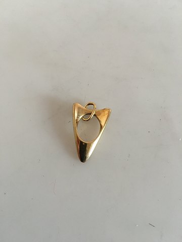 Georg Jensen Henning Koppel Gold Pendant in 18K No 935