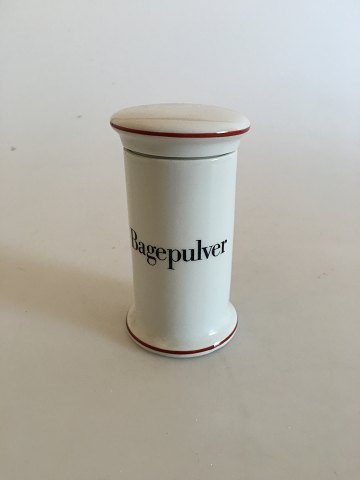 Bing & Grondahl Bagepulver (Baking Powder) Spice Jar No 497 from the Apothecary 
Collection