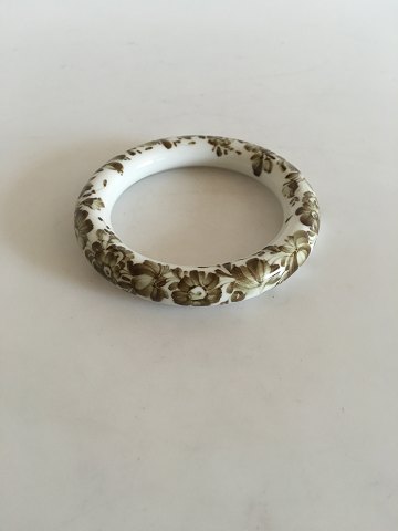 Royal Copenhagen Porcelain Bangle Bracelet with Flowers