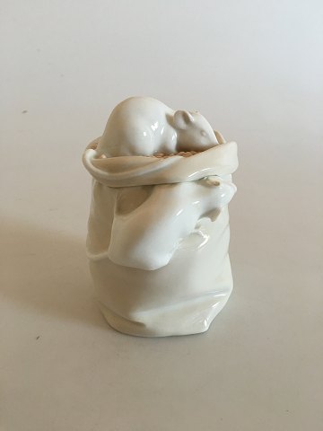 Royal Copenhagen Rare Porcelain Lidded Jar. Corn Sack with Mice.