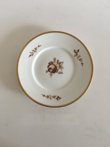 Royal Copenhagen Brown Rose Plate No 10520