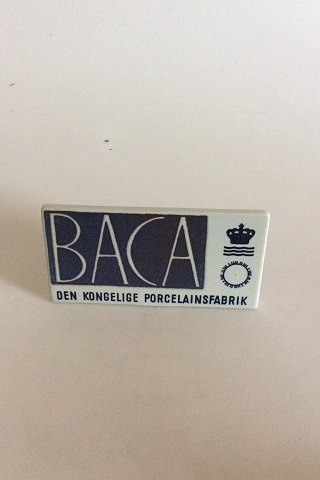 Royal Copenhagen Dealer Advertising sign "Baca"