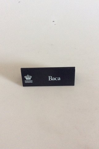 Royal Copenhagen Dealer Advertising sign in Plastic "Baca"