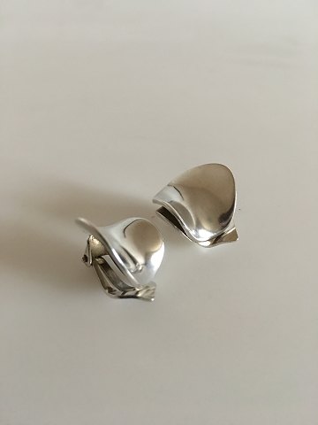 Hans Hansen Sterling Silver Ear Clips