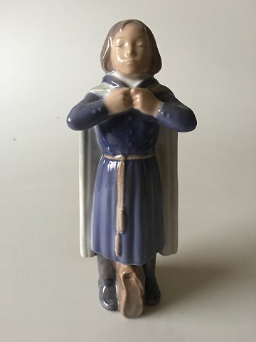Royal Copenhagen Figurine of Schoolboy with Cloak and Bag No 4503