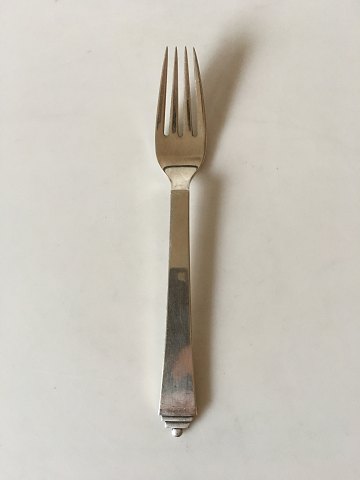 Georg Jensen Sterling Silver Pyramid Large Dinner Fork No 002