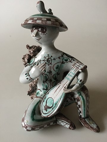 Early Bjorn Wiinblad Harlequin Musician with Guitar