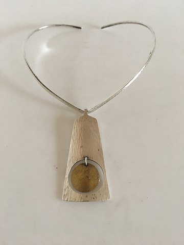 Hans Hansen Sterling Silver Necklace and Pendant