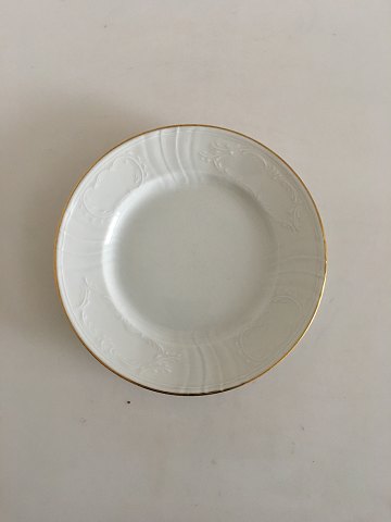 Royal Copenhagen Juliane Marie White Cake Plate with Gold No 12014