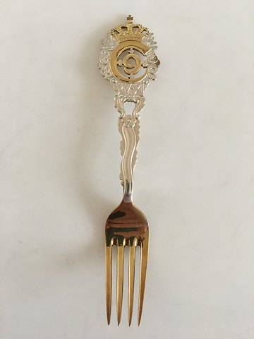 Anton Michelsen Commemorative Fork In Gilded Sterling Silver from 1903.
