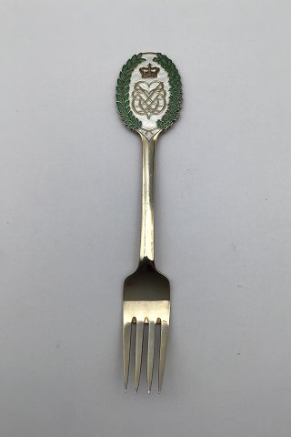 Anton Michelsen Commemorative Fork In gilded sterling Silver from 1968.
