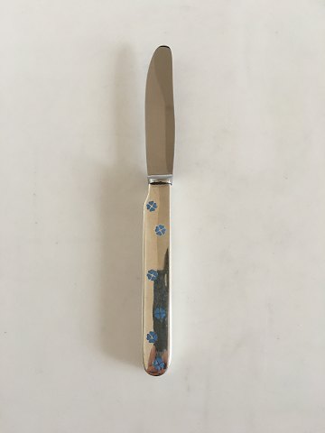 Anton Michelsen Sterling Silver Child Knife with Blue Enamel Motif