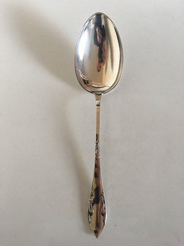 Delt Lilje Silver Serving Spoon, Extra Large Frigast