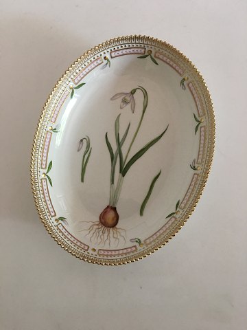 Royal Copenhagen Flora Danica Oval Bowl no. 3506