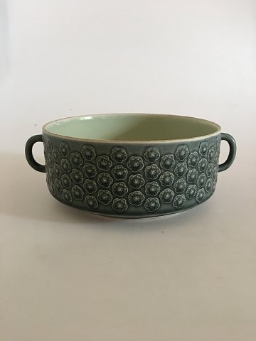 Bing & Grøndahl Jens Quistgaard Green Azur Stoneware for Kronjyden / B&G Serving 
Bowl with Handles