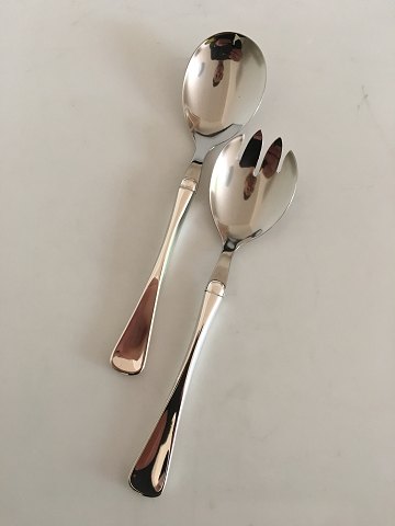 Patricia W&S Sorensen Salad Servers in Silver and Stainless Steel