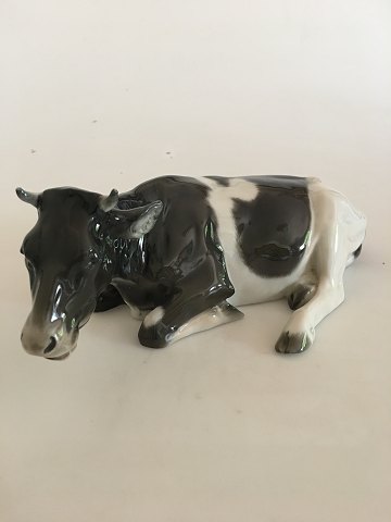 Rosenthal Figurine of Black and White Cow.