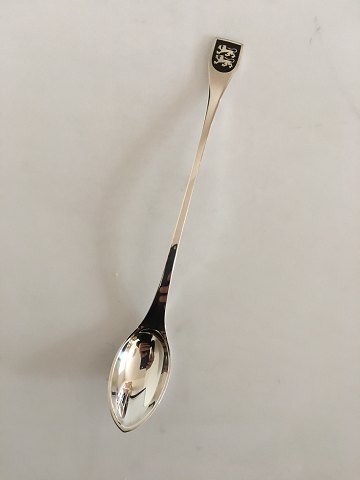 Hans Hansen Sterling Silver Long Tea Spoon / Cocktail Spoon with Lions