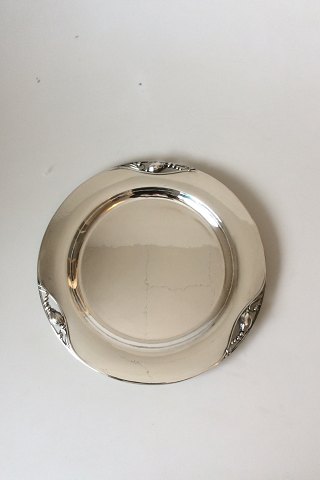 Georg Jensen Sterling Silver "Blossom" Round Serving Platter No. 2 AE