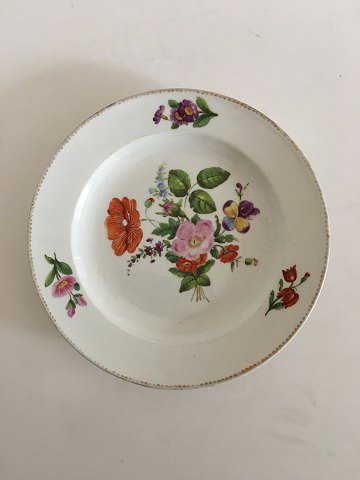 Meissen Dinner Plate with Flower Decoration