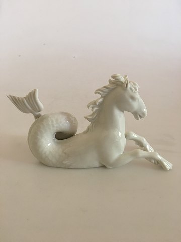 Royal Copenhagen Blanc de Chine Merhorse Decorative Table Figurine. .