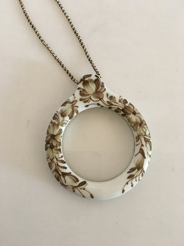 Royal Copenhagen Porcelain Pendant with Magnifying Glass