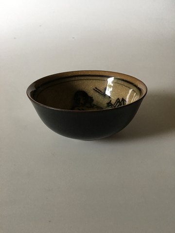 Royal Copenhagen Jais Nielsen Unique Stoneware Bowl from 1957