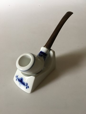 Royal Copenhagen Blue Fluted Tobacco Pipe and Pipe Holder