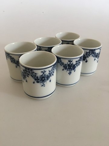 Royal Copenhagen Small Cups with Unique Decoration by Jeanne Grut. Set of 6 
cups.