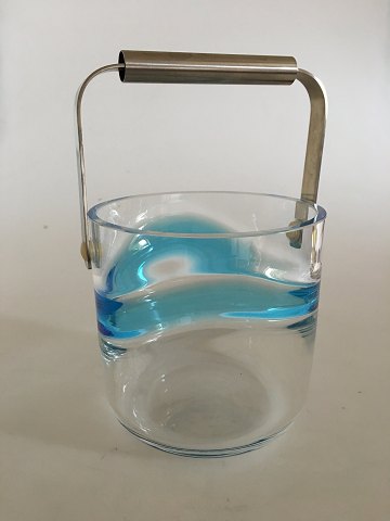 Blue Hour Ice Bucket in glass from Holmegaard