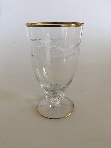 Lyngby Seagull Beer Glass from Lyngby Glassworks.