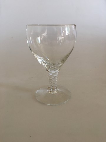 "Amager / Twist" White Wine Glass from Kastrup Glass / Holmegaard