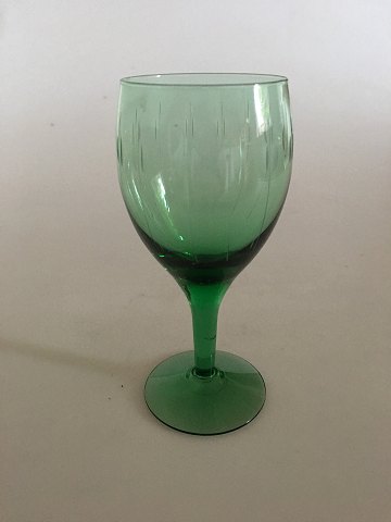 "Kirsten Pil" Green White Wine Glass from Holmegaard