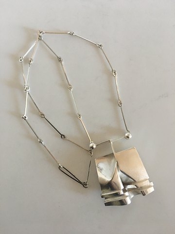 Lapponia Finland Sterling Silver "X2O" Björn Weckström Necklace