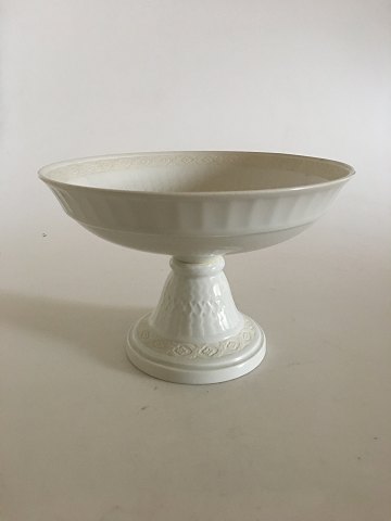 Royal Copenhagen White Fan Footed Bowl No. 11549