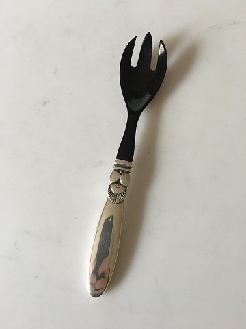 Georg Jensen Cactus Sterling Silver Fork with Black Plastic